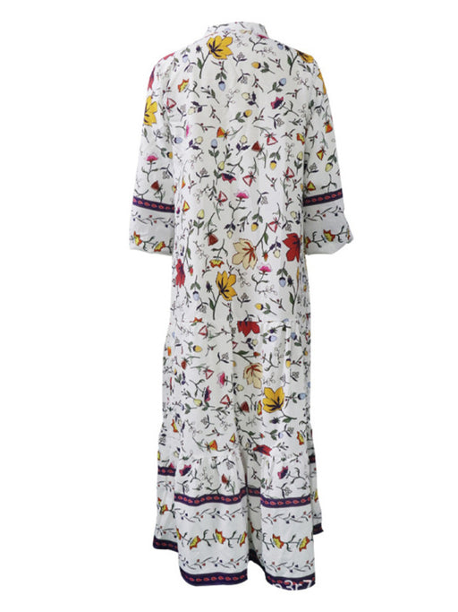 Boho Blossom Sleeveless Maxi Dress