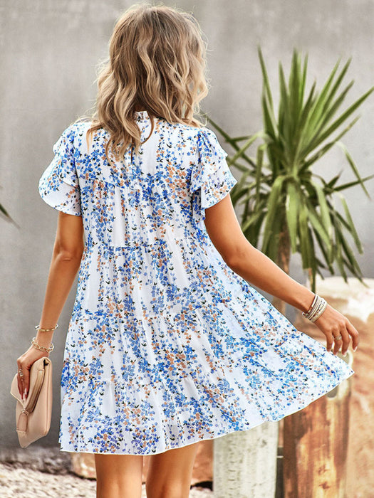Bohemian Blossom Print Dress