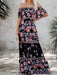 One-Shoulder Printed Swing Dress for Stylish Events