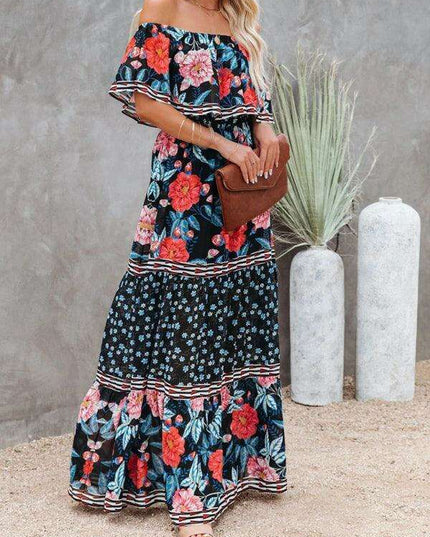 Printed One-Shoulder Dress for Fashion-Forward Affairs