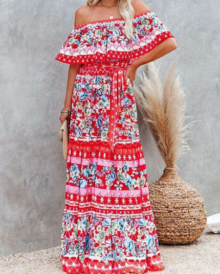 Printed One-Shoulder Dress for Fashion-Forward Affairs