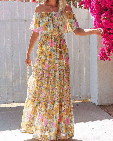 Printed One-Shoulder Dress for Fashion-Forward Affairs