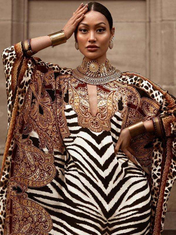 Leopard Print Skirt Dress: Women's Chic Lounge Attire - Effortlessly Stylish