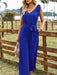Women's woven temperament commuting waist slimming sleeveless jumpsuit