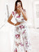 Floral Bliss V-Neck Dress with Charming Ruffled Sleeves