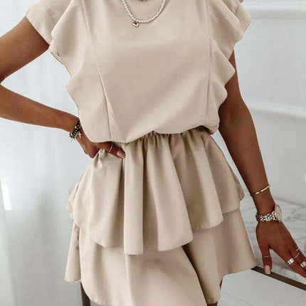 Elegant Layered Ruffle Summer Dress