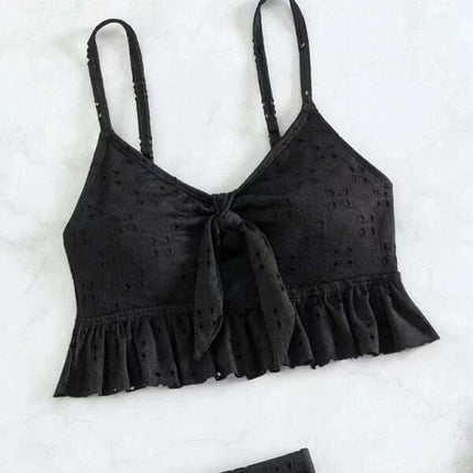 two piece swimsuit package hip skirt three piece swimsuit flash