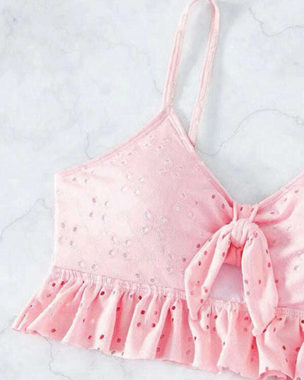 two piece swimsuit package hip skirt three piece swimsuit flash