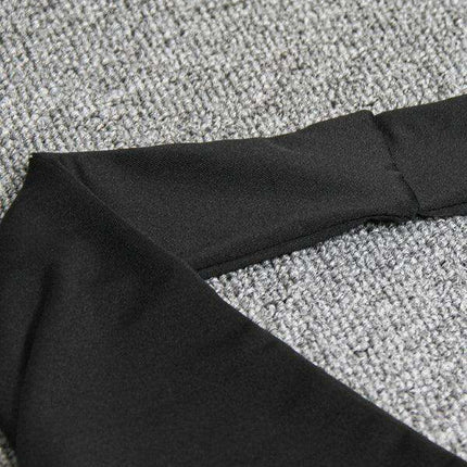 Elegant Backless V-Neck Pleated Mini Dress with Halter Neck for Women