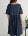 Leisure Style Sleeveless Cotton Linen Dress with Practical Pockets