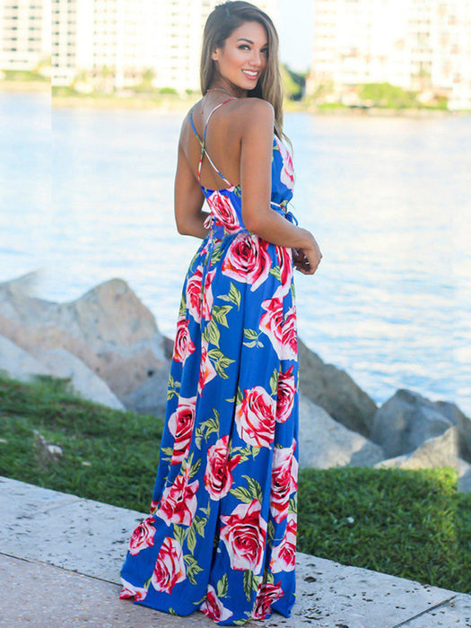 Bohemian Summer Sling Print Dress