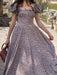 Floral Square Neck Tie Puff Sleeve Dress for Women