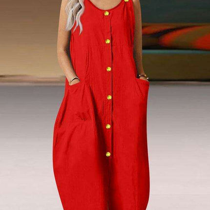 Elegant Cotton Sundress with Customizable Straps for Everyday Chic