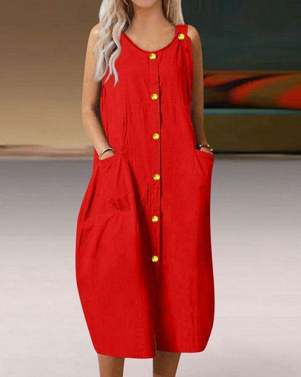 Elegant Cotton Sundress with Customizable Straps for Everyday Chic