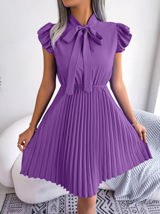 Elegant Lace-Up Pleated Skirt for Women