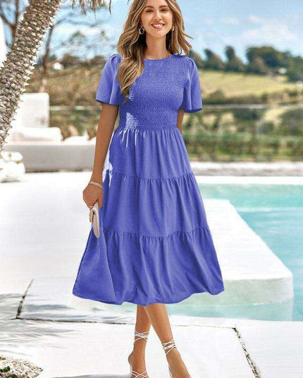Chic Pleated Summer Dress for Women