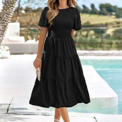 Chic Pleated Summer Dress for Women
