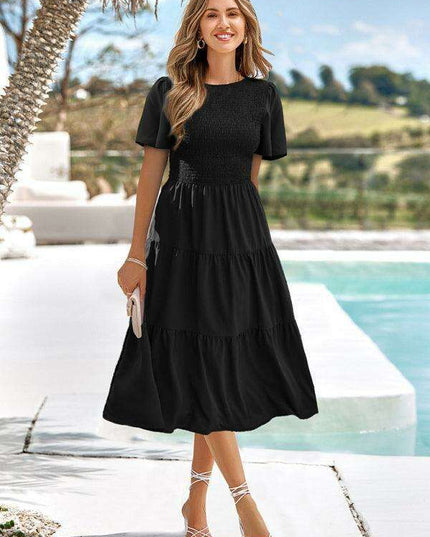 Chic Pleated Summer Dress for Women