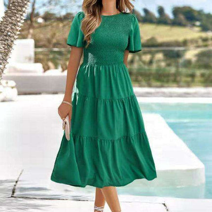 Chic Pleated Summer Dress for Women