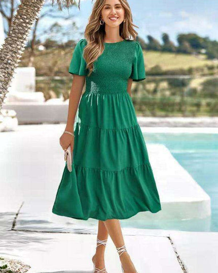 Chic Pleated Summer Dress for Women