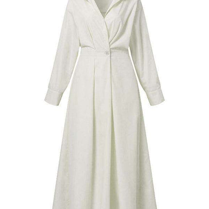Timeless Elegance Solid Color Shirt Dress - Must-Have Fashion Essential for Every Woman
