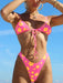 Swimsuit women's split triangle cup swimsuit bikini
