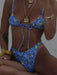 Swimsuit women's split triangle cup swimsuit bikini