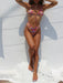 Swimsuit women's split triangle cup swimsuit bikini