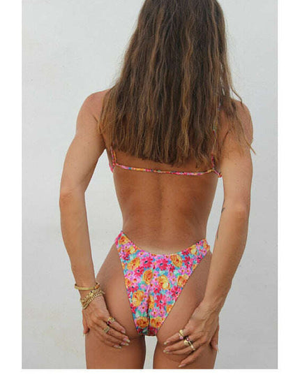 Swimsuit women's split triangle cup swimsuit bikini