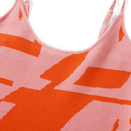 Elegant Wind Print Slim Fit Maxi Dress