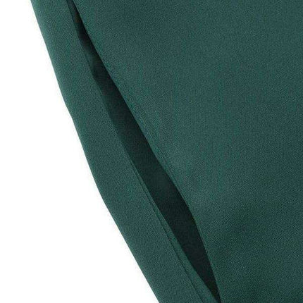 Chic Stand Collar Long Sleeve Swing Dress - Effortlessly Elegant and Versatile