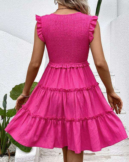 Elegant Sleeveless Flare Dress - All-Season Versatility