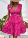 Elegant Polyester Blend Dress with Flared Skirt - Stylish and Versatile