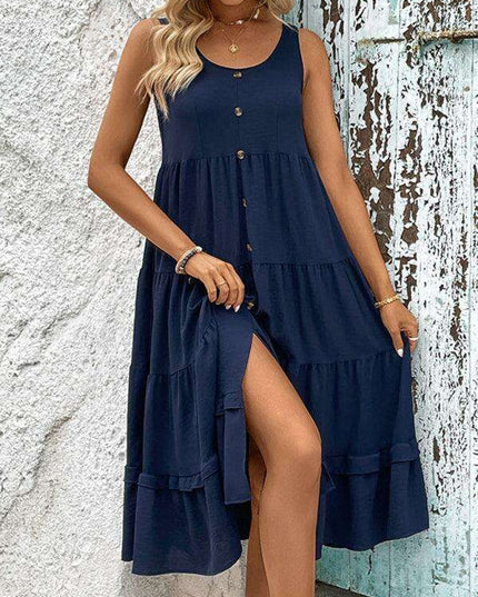 Effortlessly Elegant Sleeveless Maxi Dress for Sunny Days