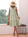 Effortless Chic: Solid Color Sleeveless Dress with Endless Styling Options