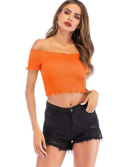 Sleek Asymmetrical Cropped Top - Where Fashion Meets Functionality