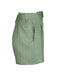 Fresh Green Pleated Polyester Shorts - Chic and Versatile Women's Fashion Choice