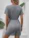 Elegant V-Neck Jumpsuit crafted from Premium Fabric Blend