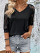 Midnight Elegance Lace Top for Women
