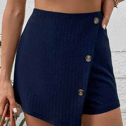 Chic Solid Color Mini Skirt for Fashion-Forward Women