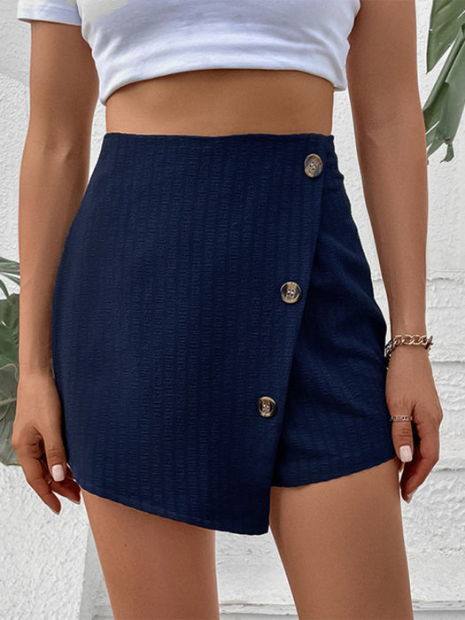 Elegant Mini Skirt in Classic Solid Color - A Must-Have for Every Stylish Wardrobe