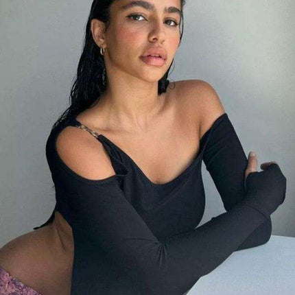 Elegant Versatility Long-Sleeve Top - Your Go-To for Effortless Style