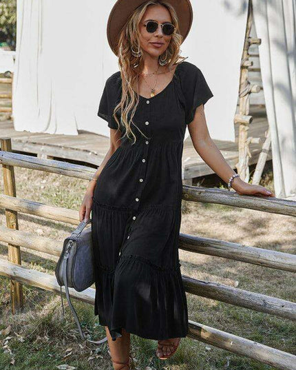 Effortless Elegance: The Essential Rayon Button-Up Dress for Summer