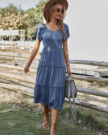 Effortless Elegance: The Essential Rayon Button-Up Dress for Summer