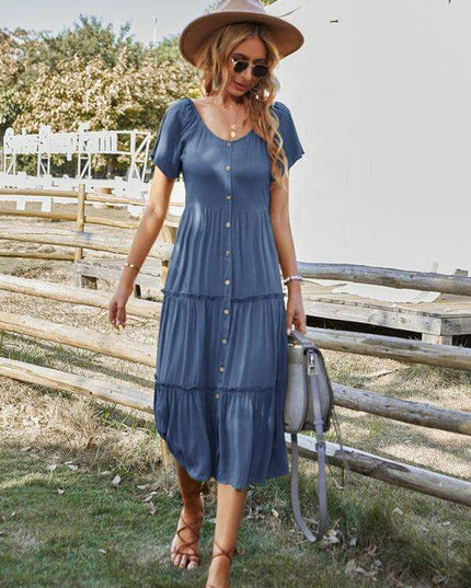 Effortless Elegance: The Essential Rayon Button-Up Dress for Summer