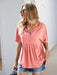 Effortless Style Casual V-neck Babydoll Tee for Everyday Comfort