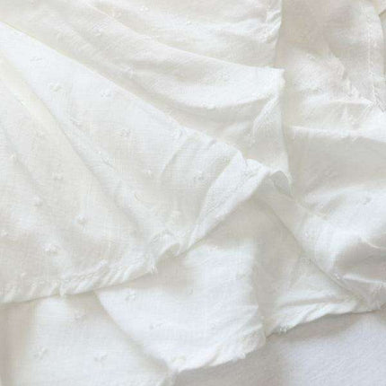 Romantic Earthy Pleated Dress with Cinched Waist and Asymmetrical Hem