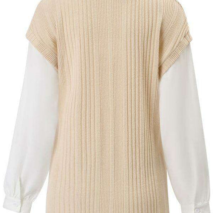 Sophisticated Dual-Layered Blouse for the Contemporary Woman