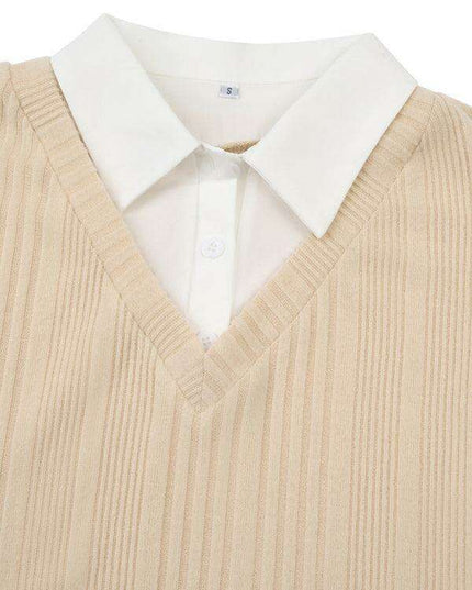 Sophisticated Dual-Layered Blouse for the Contemporary Woman