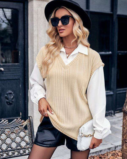 Sophisticated Dual-Layered Blouse for the Contemporary Woman